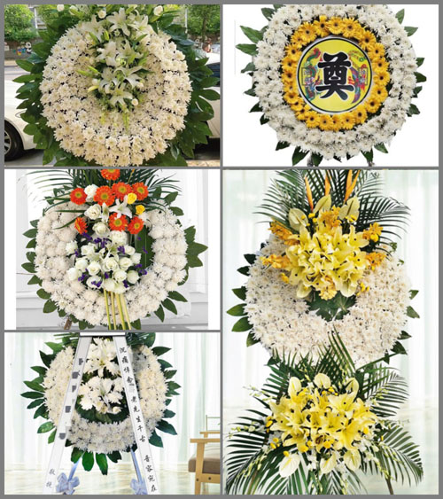 山东滨州滨城区滨北街道皂刘村花圈速递